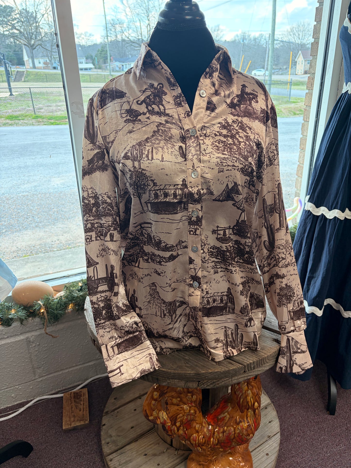 Life on the Ranch button up