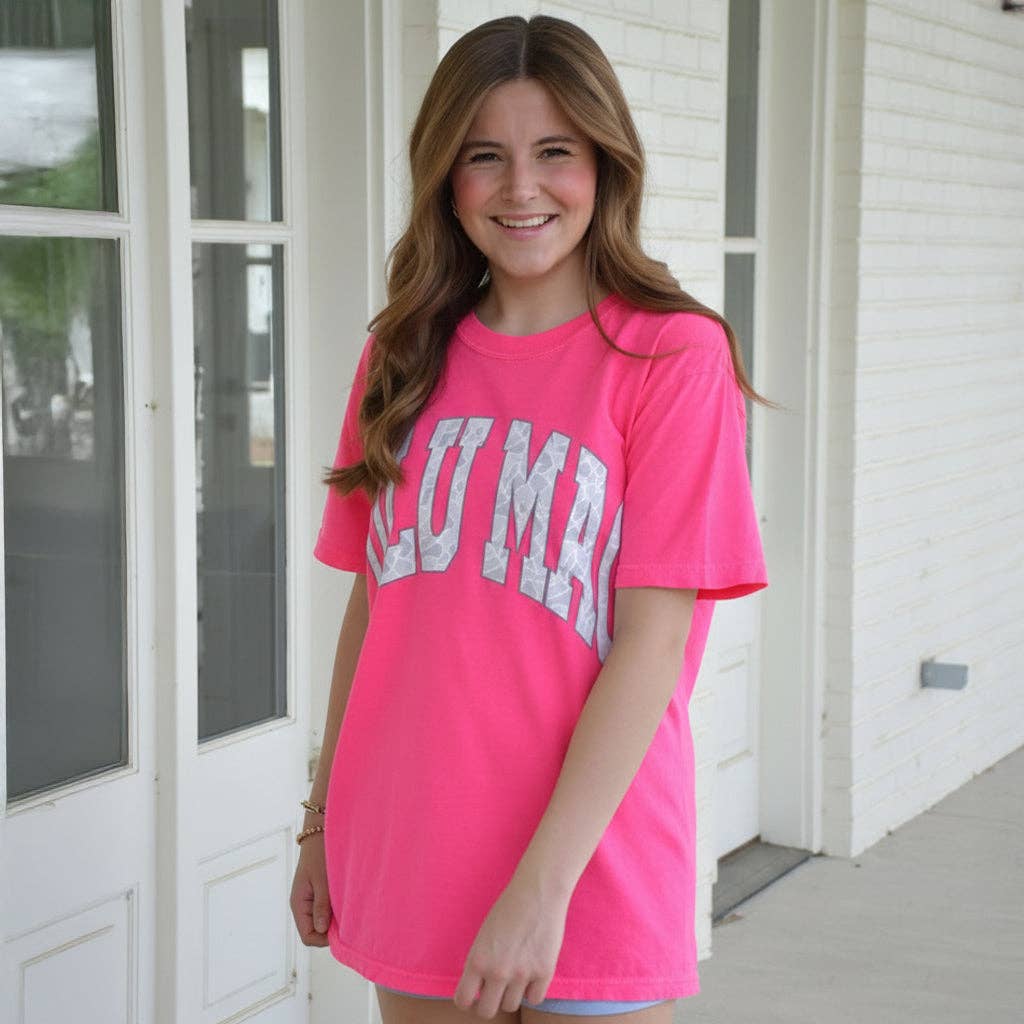 Girlie Girl Originals - LM-CM-1000 Camo Adult Neon Pink Comfort Colors Tee