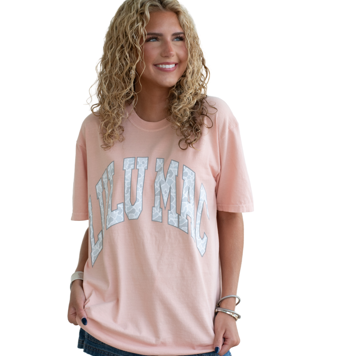 Girlie Girl Originals - LM-CM-1000 Camo Adult Peachy Comfort Colors Tee