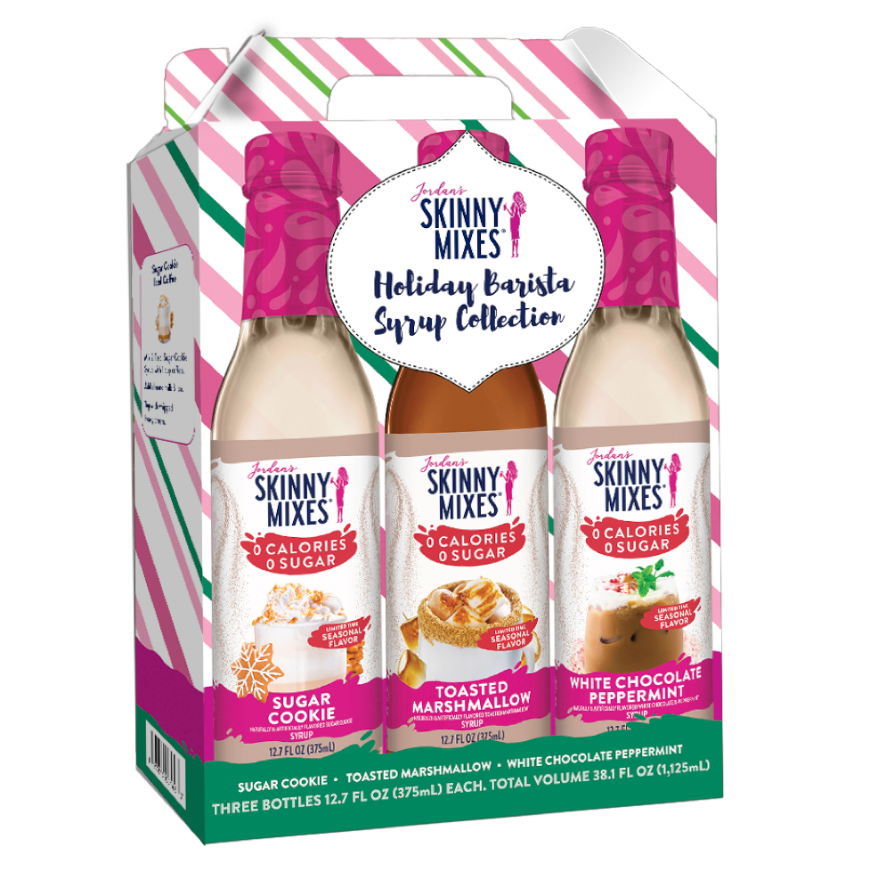 Jordan's Skinny Mixes - Holiday Barista Syrup Trio - Sugar Free Gift Set