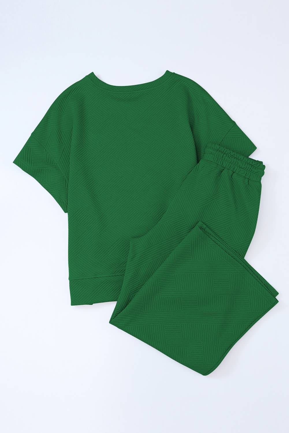 Aapparella - Women Multi-colored Textured T Shirt and Pants Set | S-2XL
