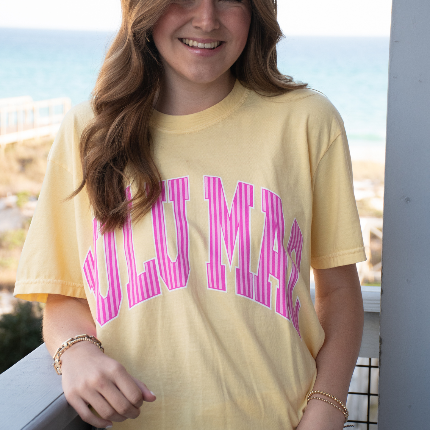 Girlie Girl Originals - LM-STR-1000 Stripe Adult Butter Comfort Colors Tee