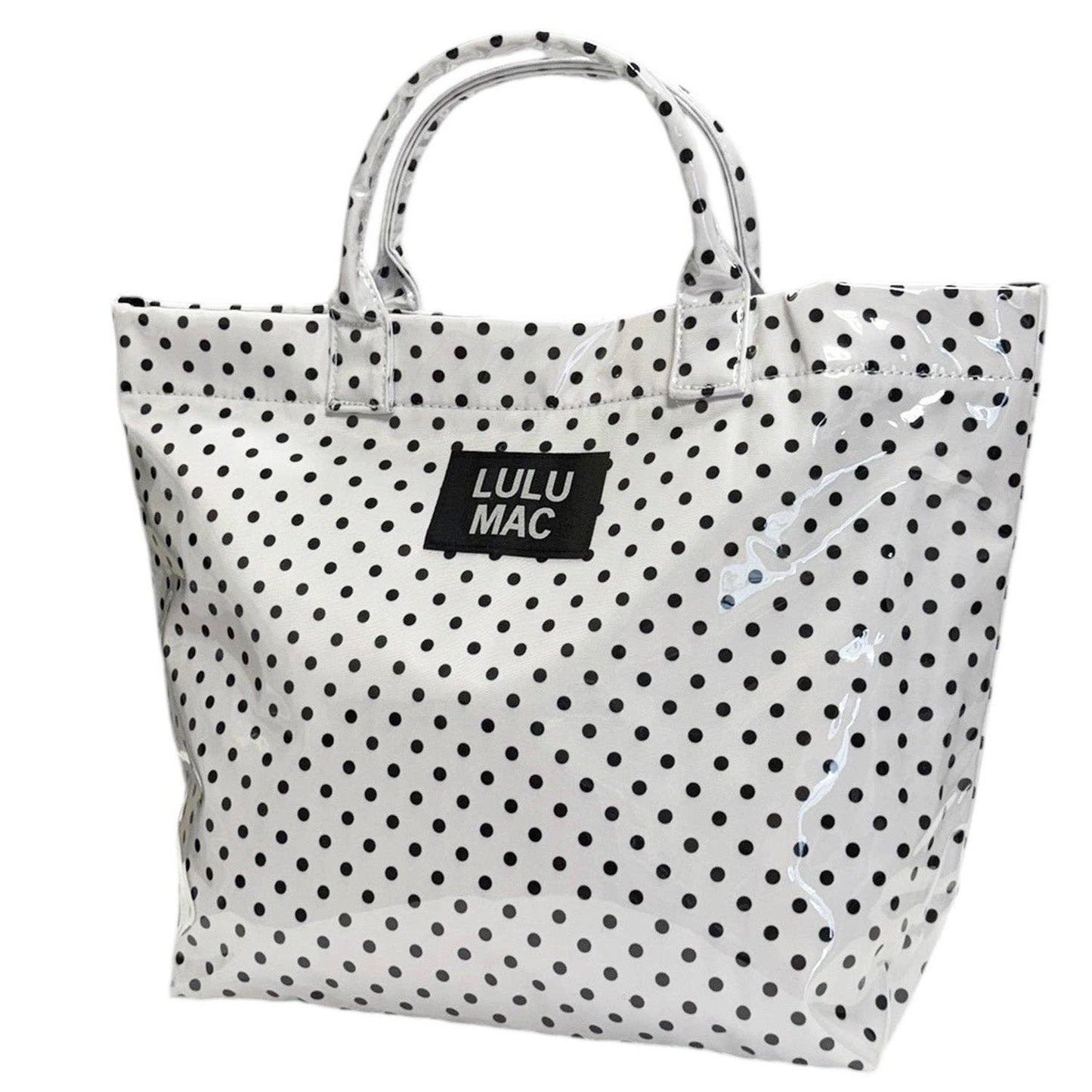 LM-TOTE BAG WHITE/BLACK DOT