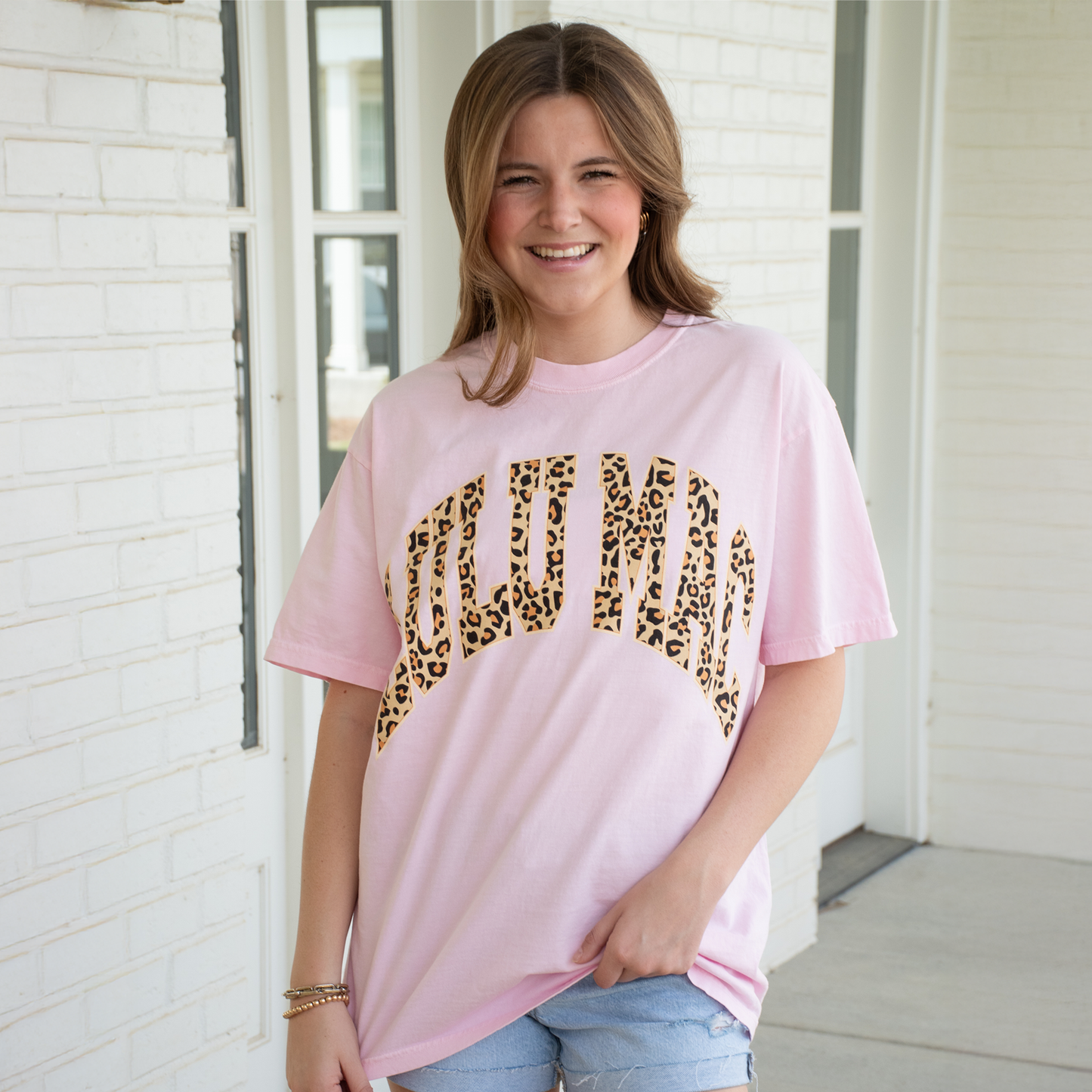 Girlie Girl Originals - LM-LP-1000 Leopard Adult Blossom Comfort Colors Tee