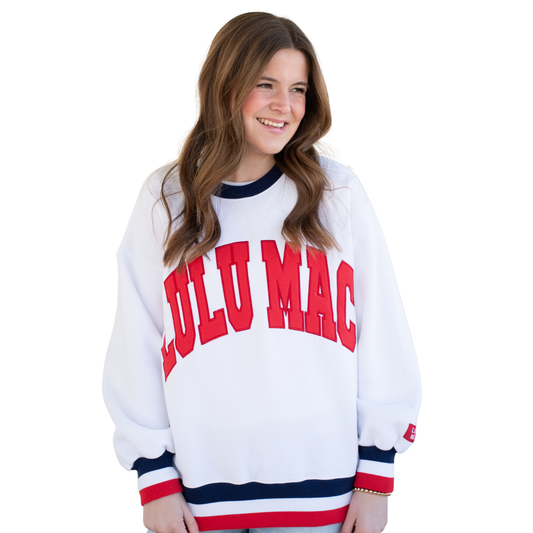 Girlie Girl Originals - LM-SW-1004 Social Society Red/Navy Stitch