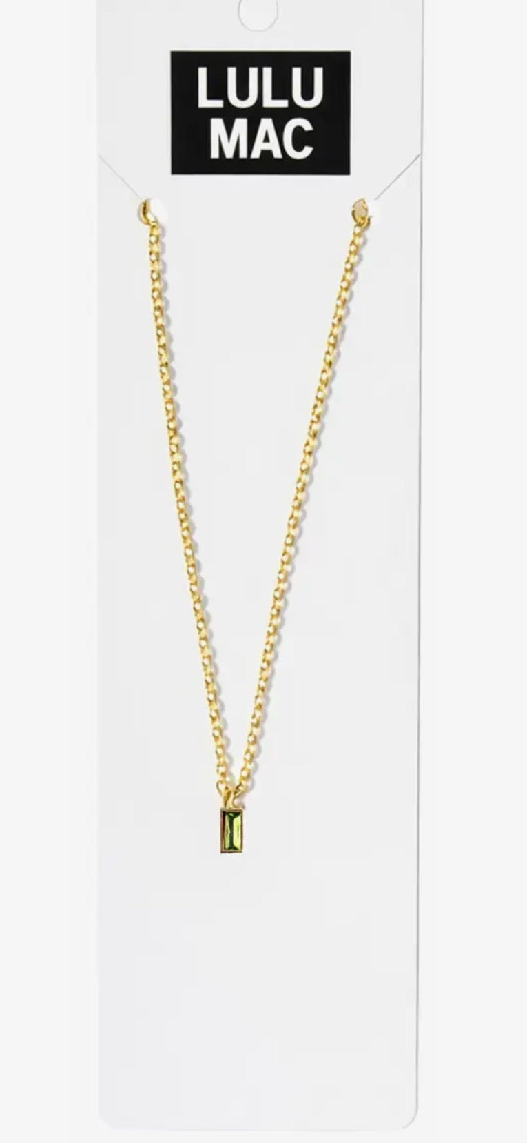 LuLu Mac Birthstone Necklace
