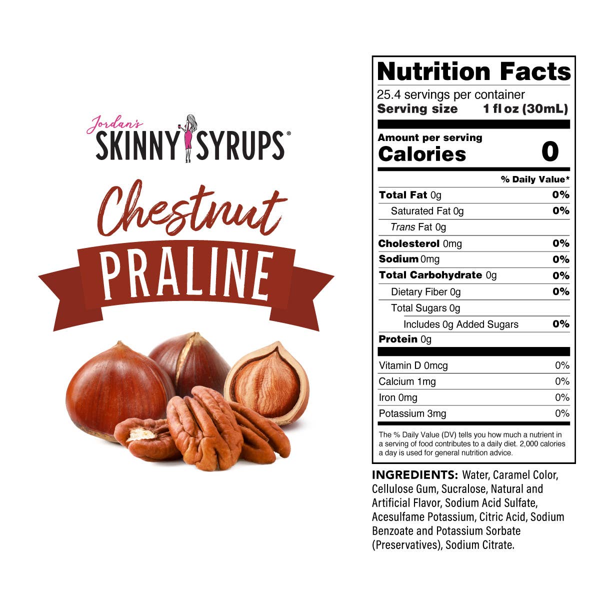 Sugar Free Chestnut Praline Syrup