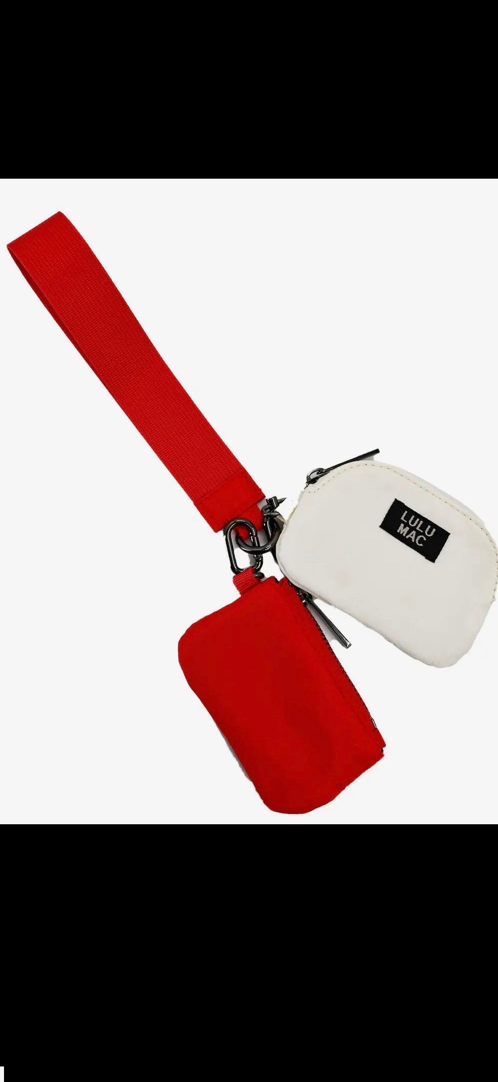 Lulu Mac Cardinal/Cream wristlets