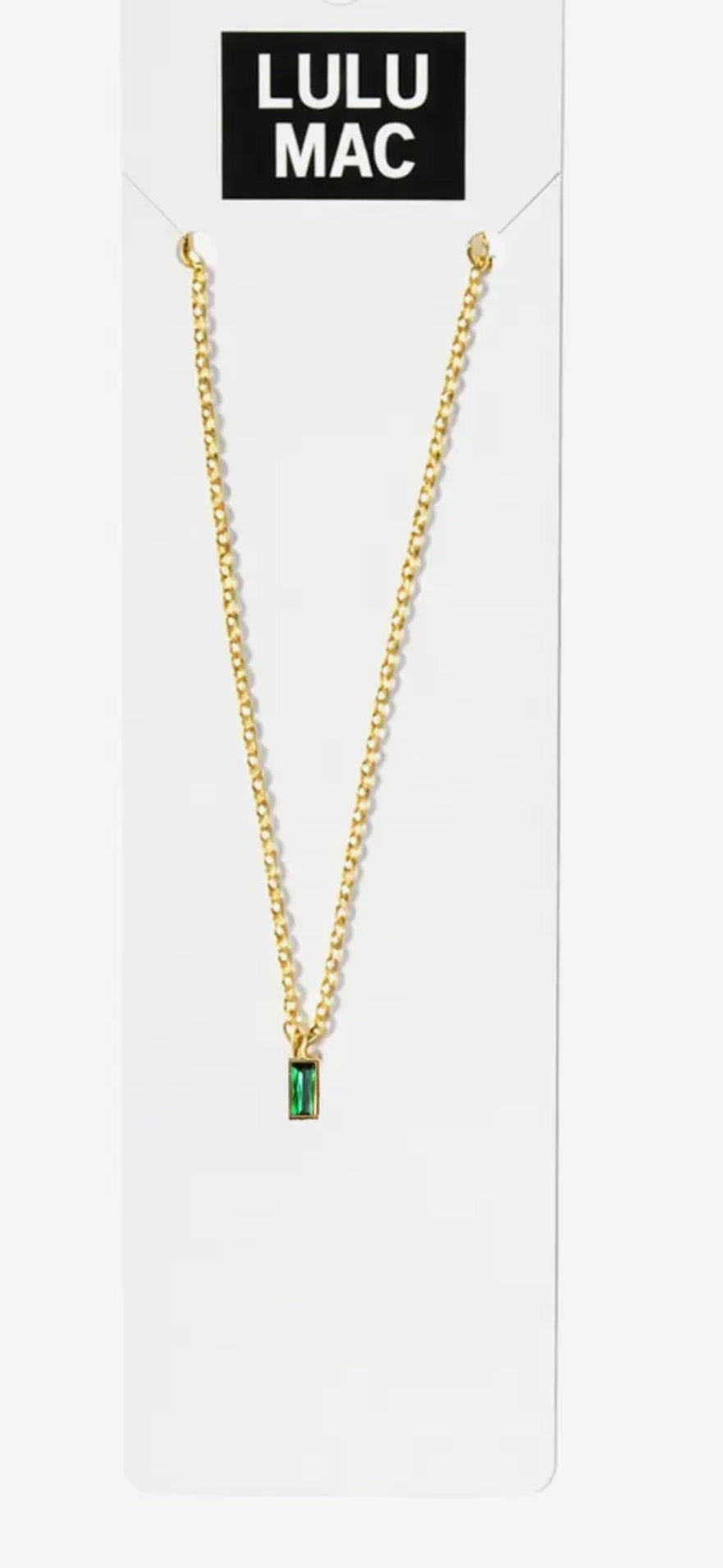 LuLu Mac Birthstone Necklace