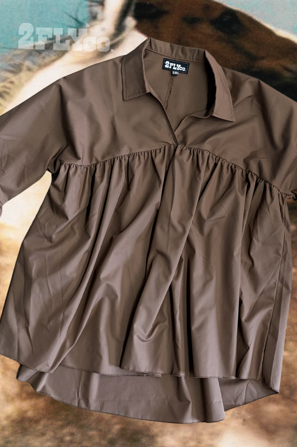2 Fly Co - THE BRAZOS TOP *MOCHA
