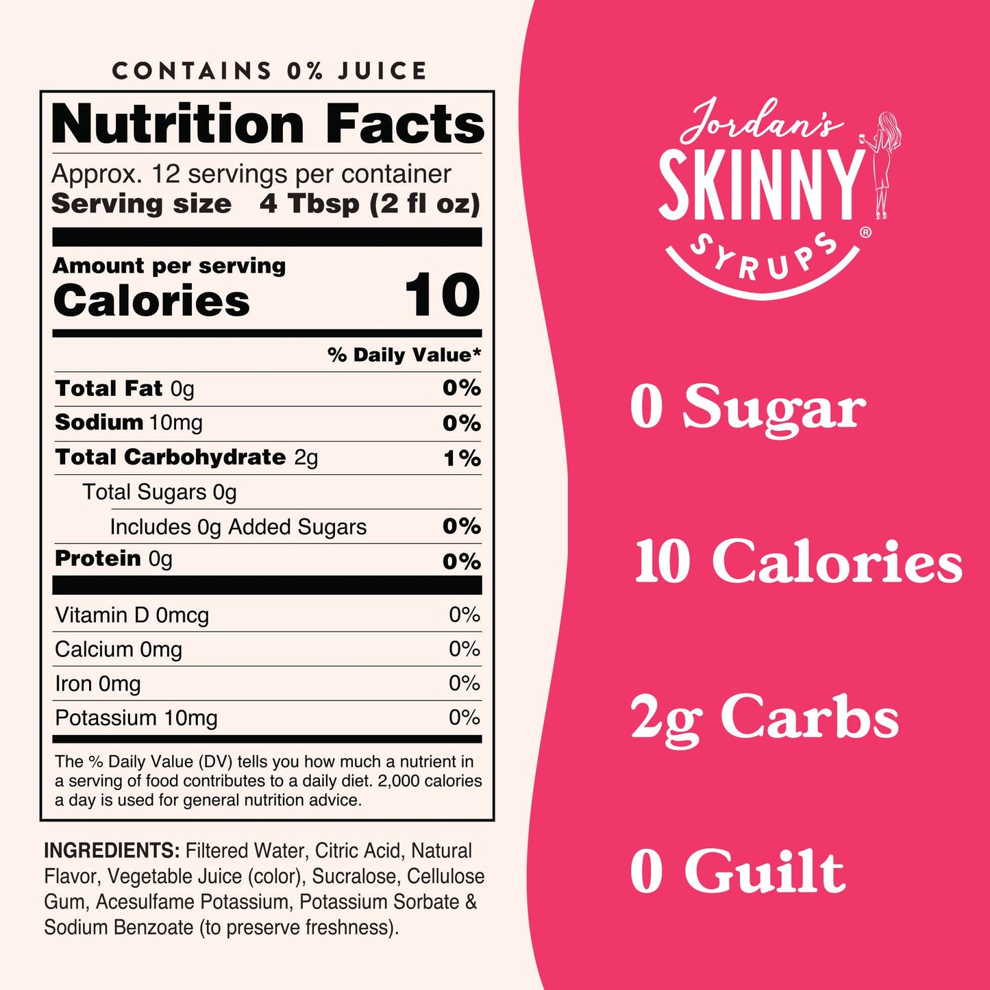 Jordan's Skinny Mixes - Strawberry Lemonade Syrup Concentrate