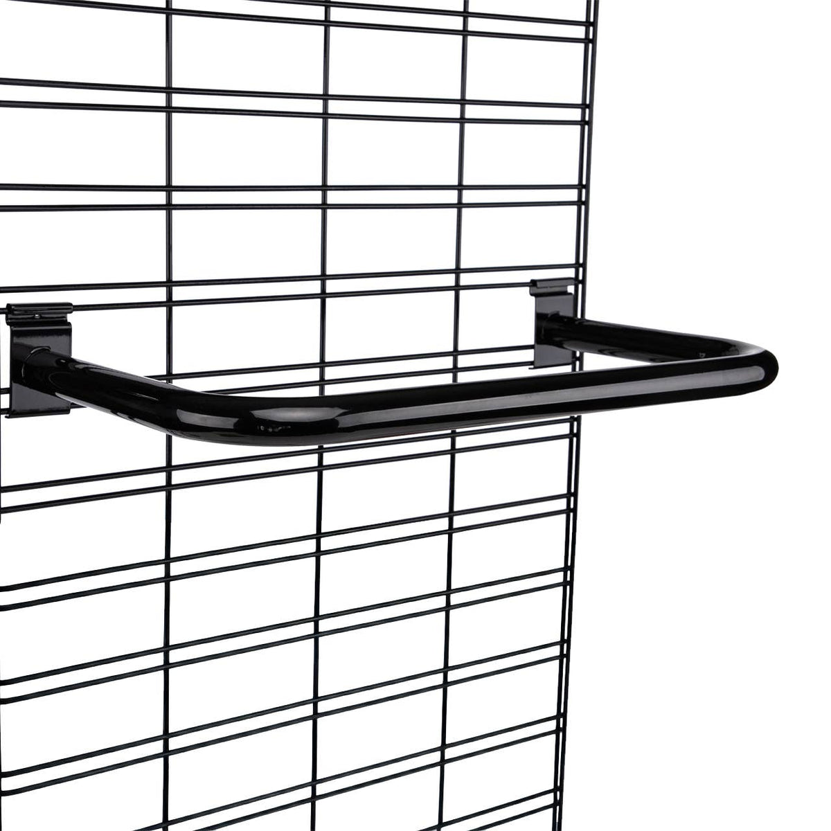 Store Supply Warehouse - Black U-Shaped Hangrail For Wire Grid
