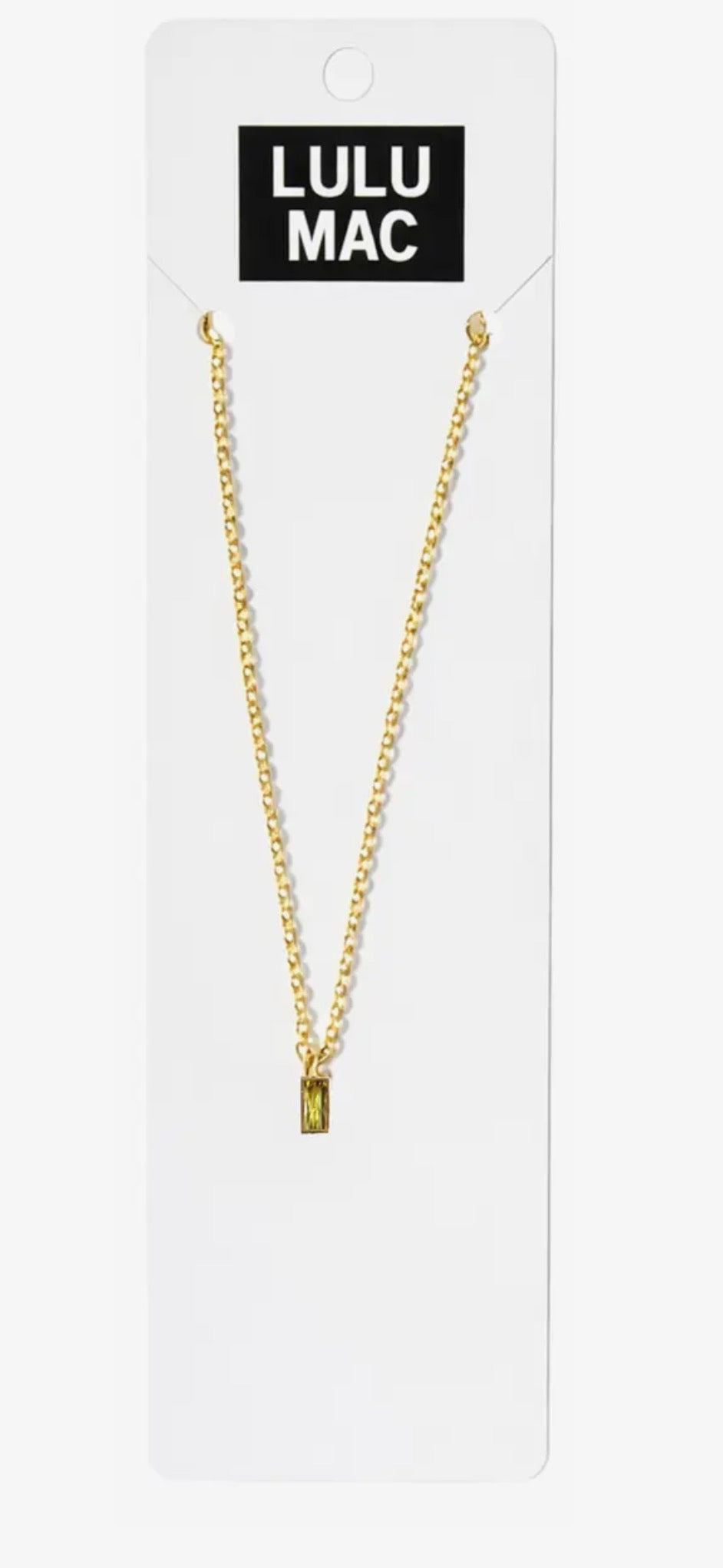 LuLu Mac Birthstone Necklace