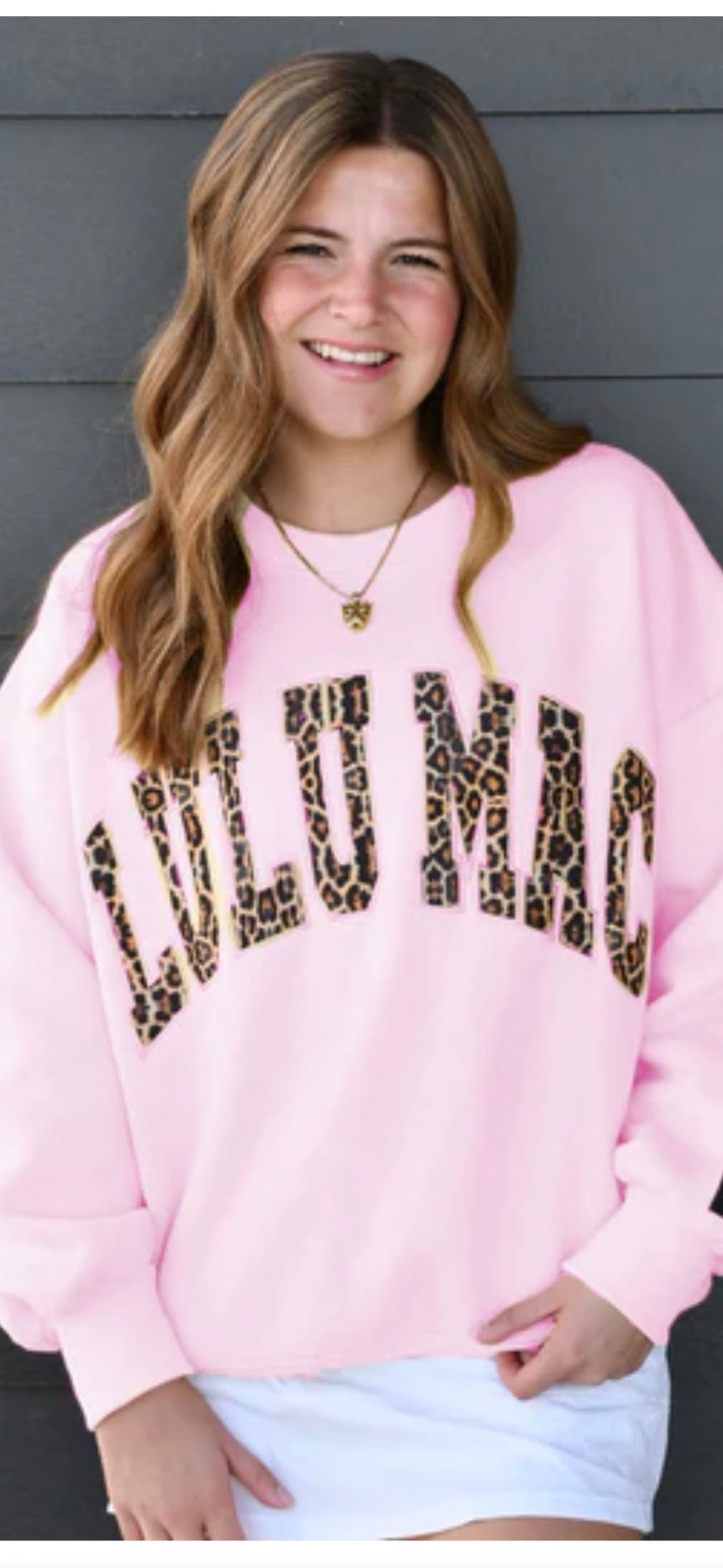 Lulu Mac Pink Leopard Sweatshirt