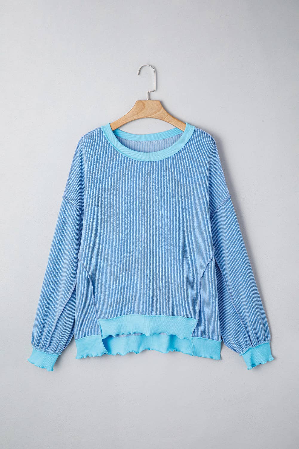 66DISCO - 66 Sweetheart Hot Pink Lucky Distressed Knit Top (S-XL)