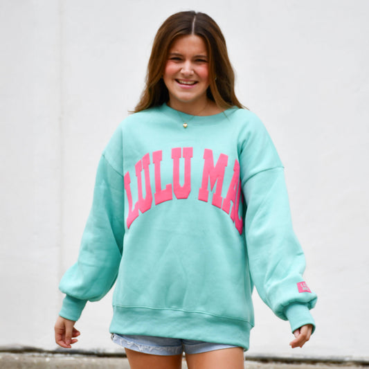 Girlie Girl Originals - Mint/Hot Pink Puff Sweatshirt
