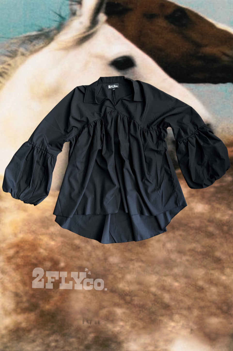 2 Fly Co - THE BRAZOS TOP *BLACK