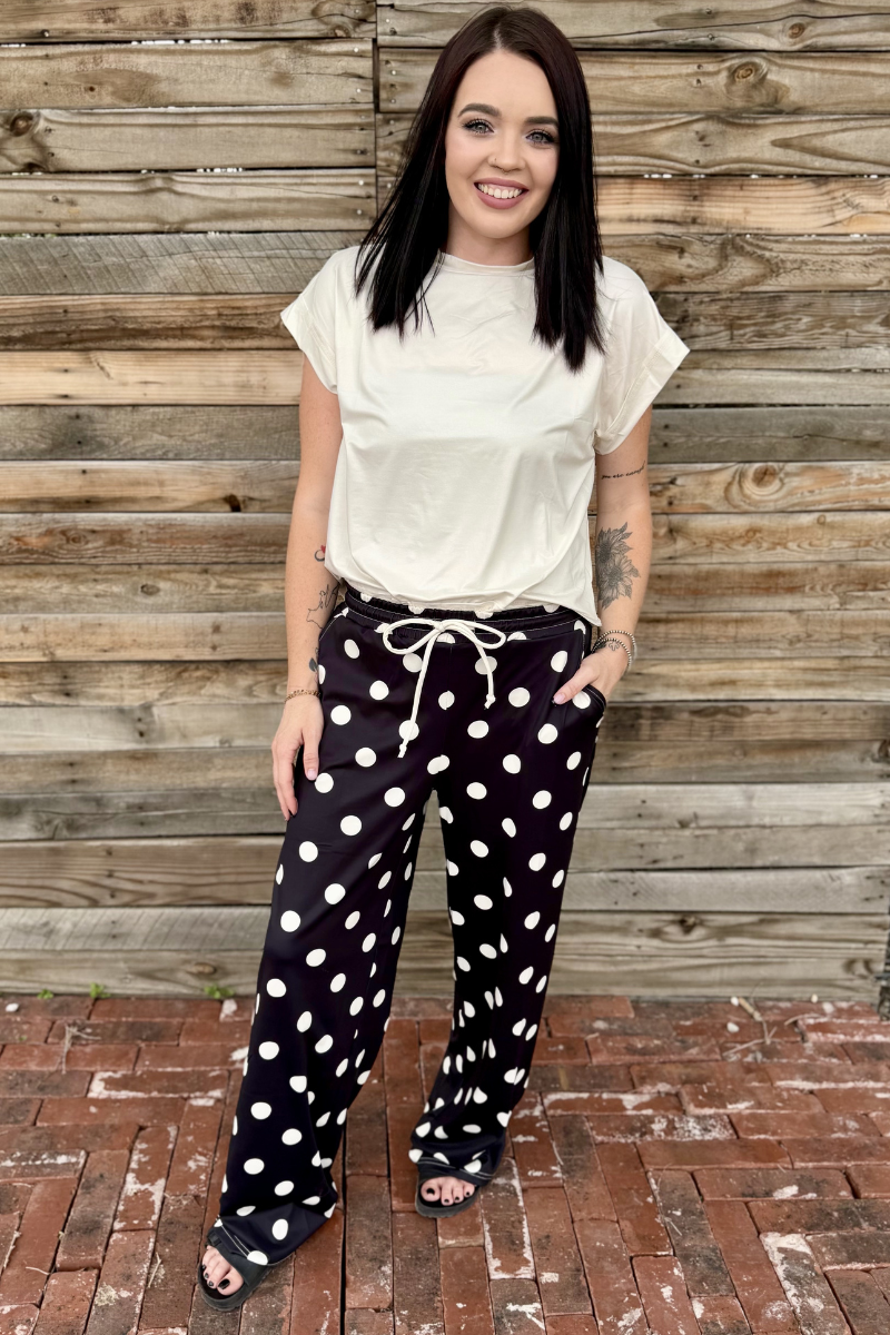 Sterling Kreek - Polka Dot Posie Pants - Black