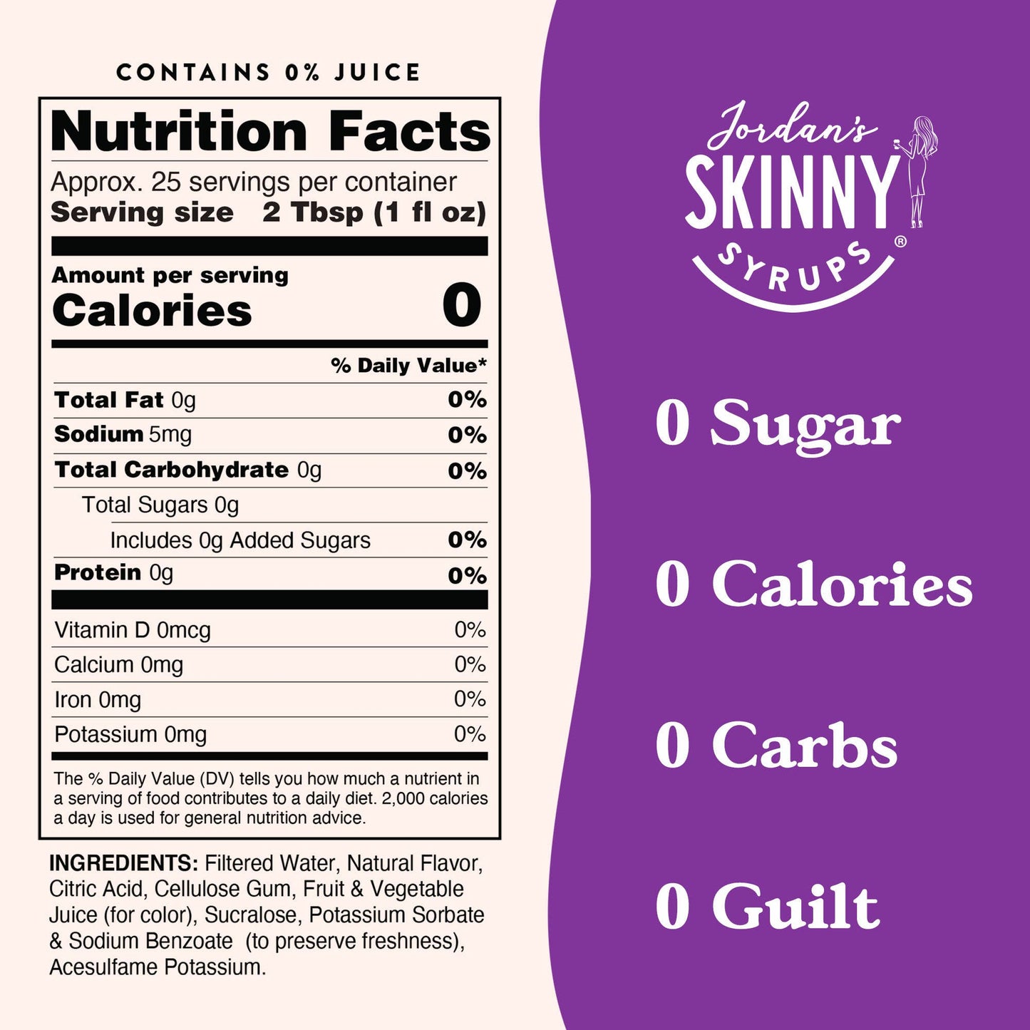 Jordan's Skinny Mixes - Sugar Free Blueberry Cobbler Syrup