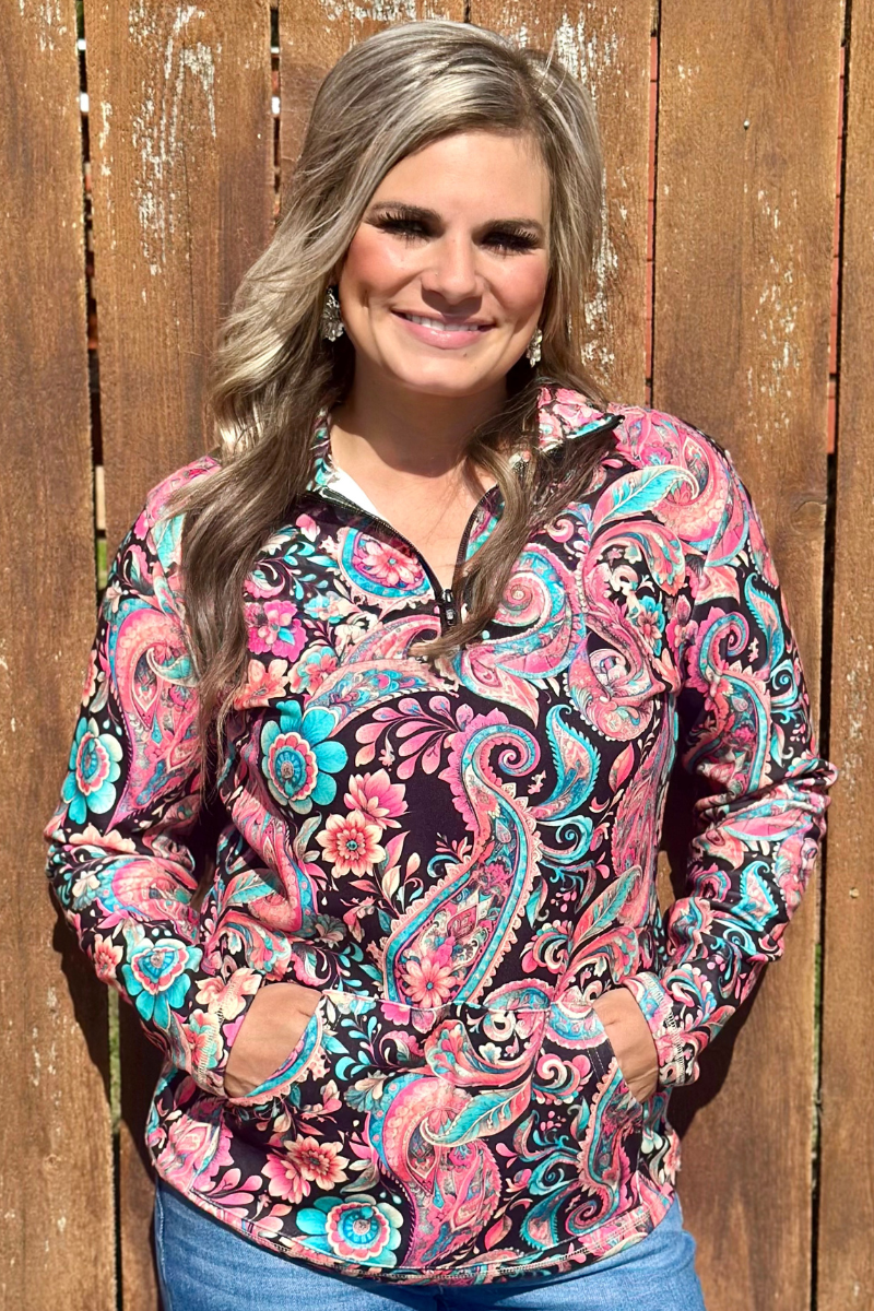 Midnight Bloom Pullover