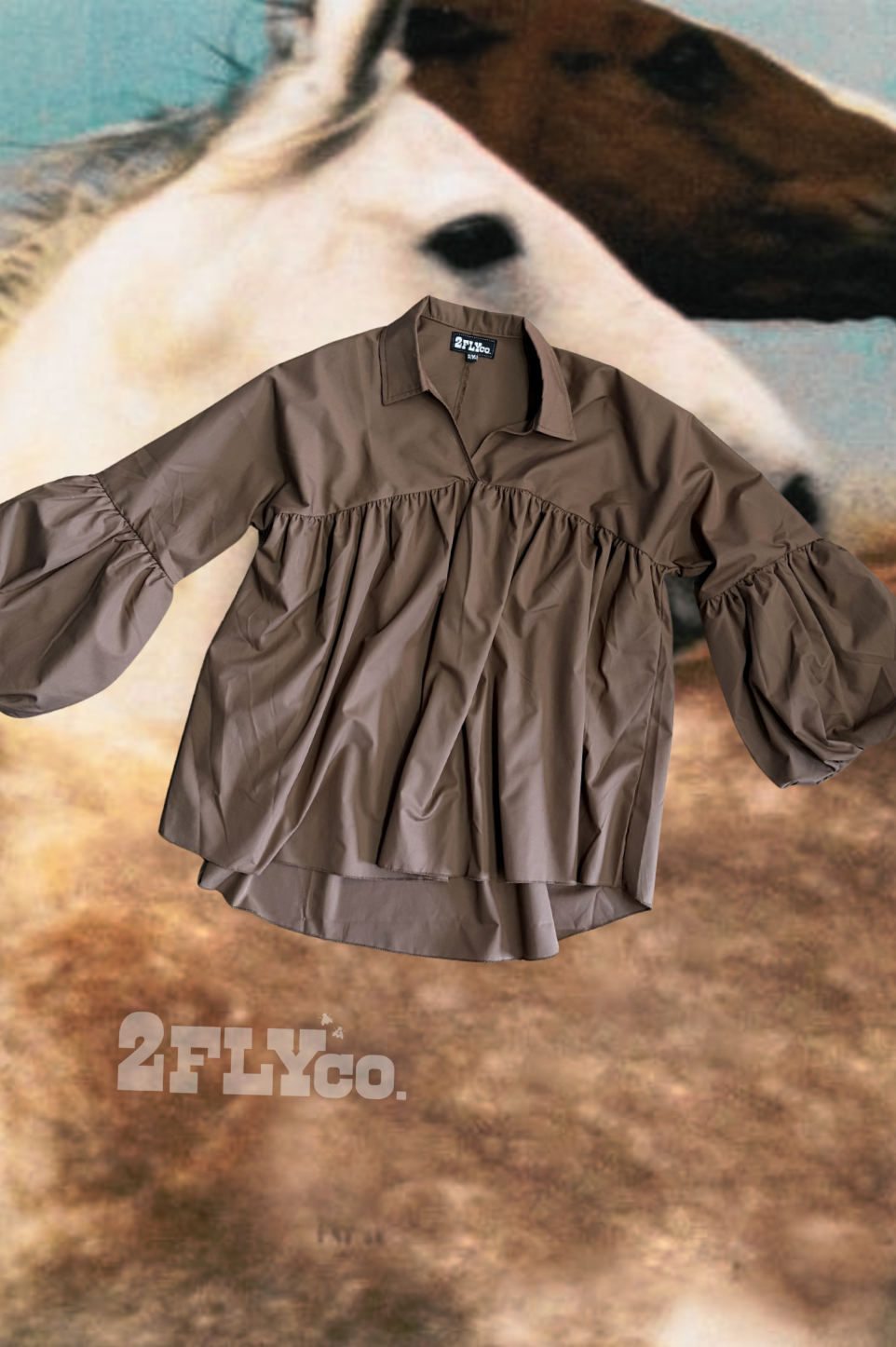 2 Fly Co - THE BRAZOS TOP *MOCHA
