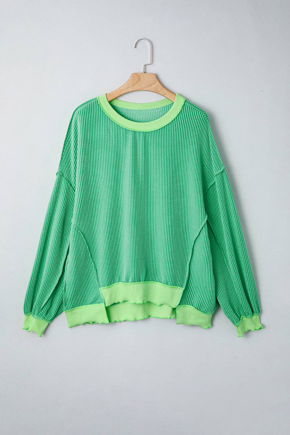 66DISCO - 66 Sweetheart Hot Pink Lucky Distressed Knit Top (S-XL)