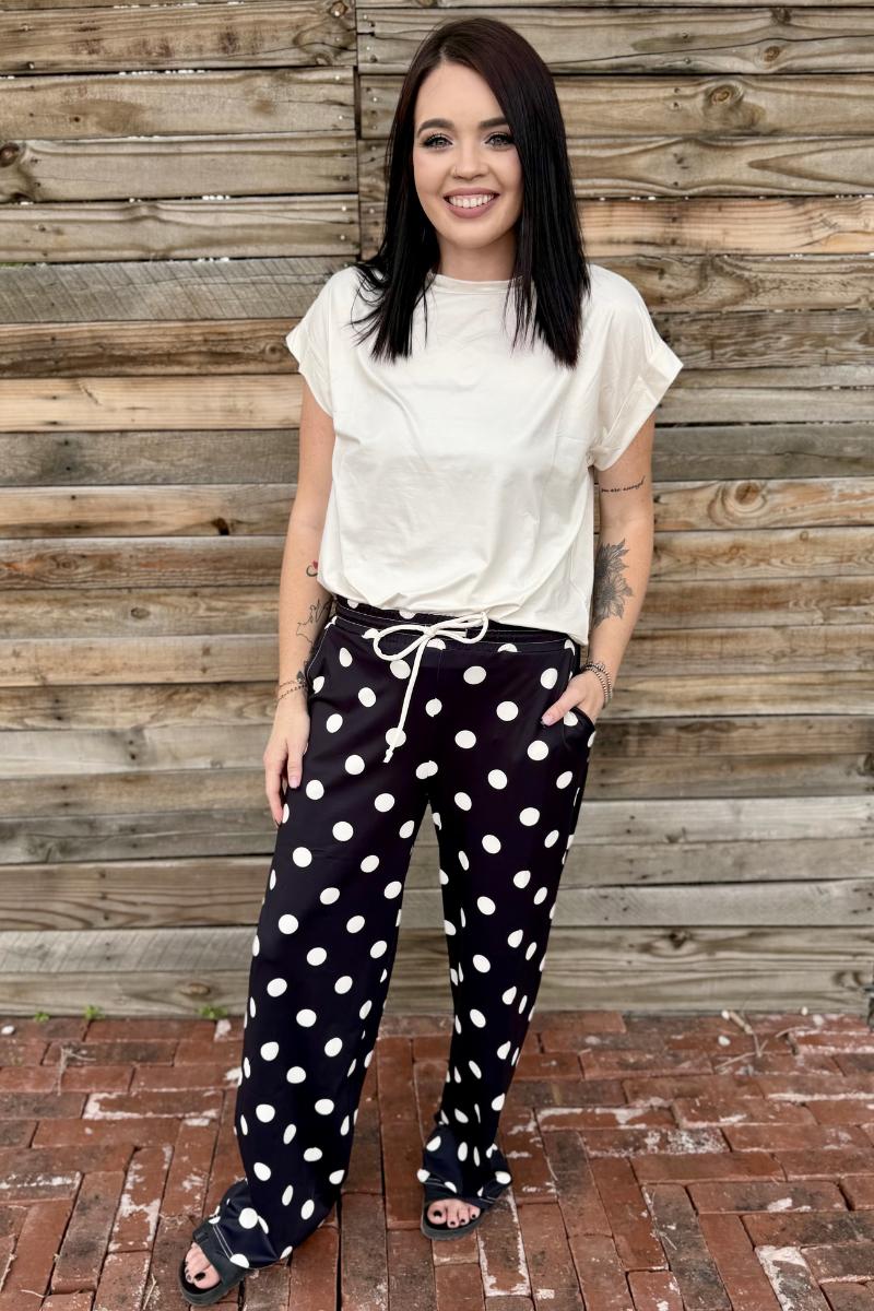 Sterling Kreek - Polka Dot Posie Pants - Black