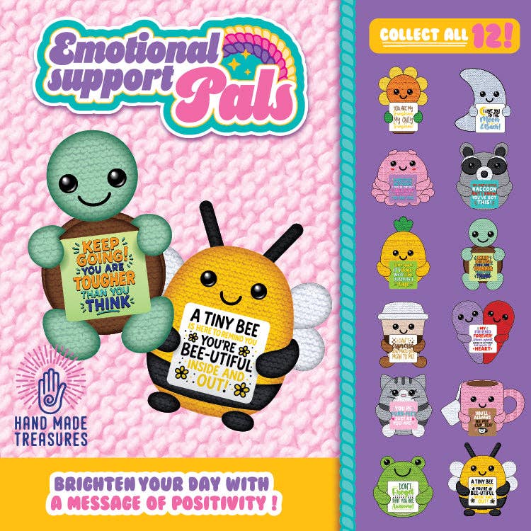 Novelty Brands - Emotional Support Crochet Plush Pals Variety - 12/Display