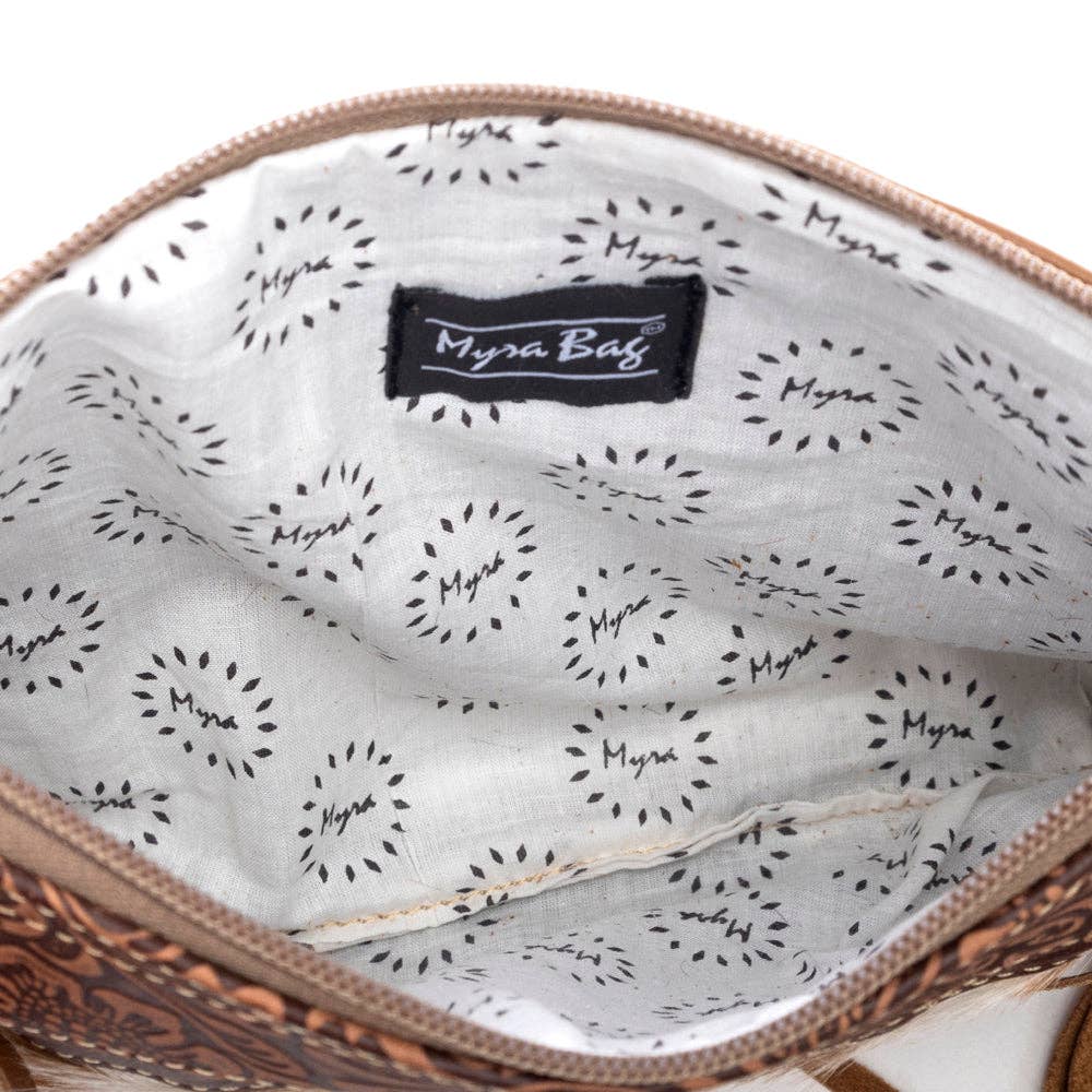 Myra Bag - Mescalaro Hill Leather & Hairon Bag in Warm Caramel