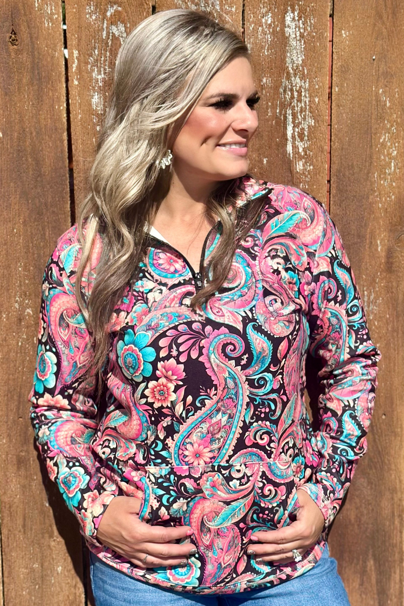 Midnight Bloom Pullover