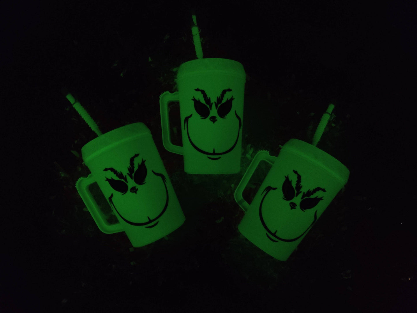 Scratch Decor - Mean Green Man Smile Mega Trucker Mug 34oz
