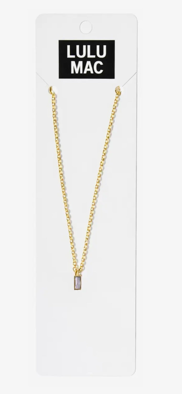 LuLu Mac Birthstone Necklace