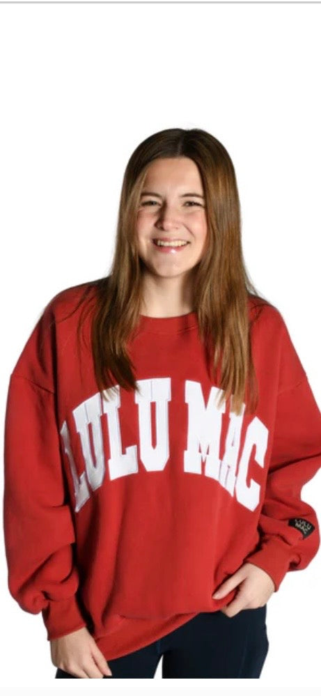 LULU MAC Cardinal  Sweatshirt