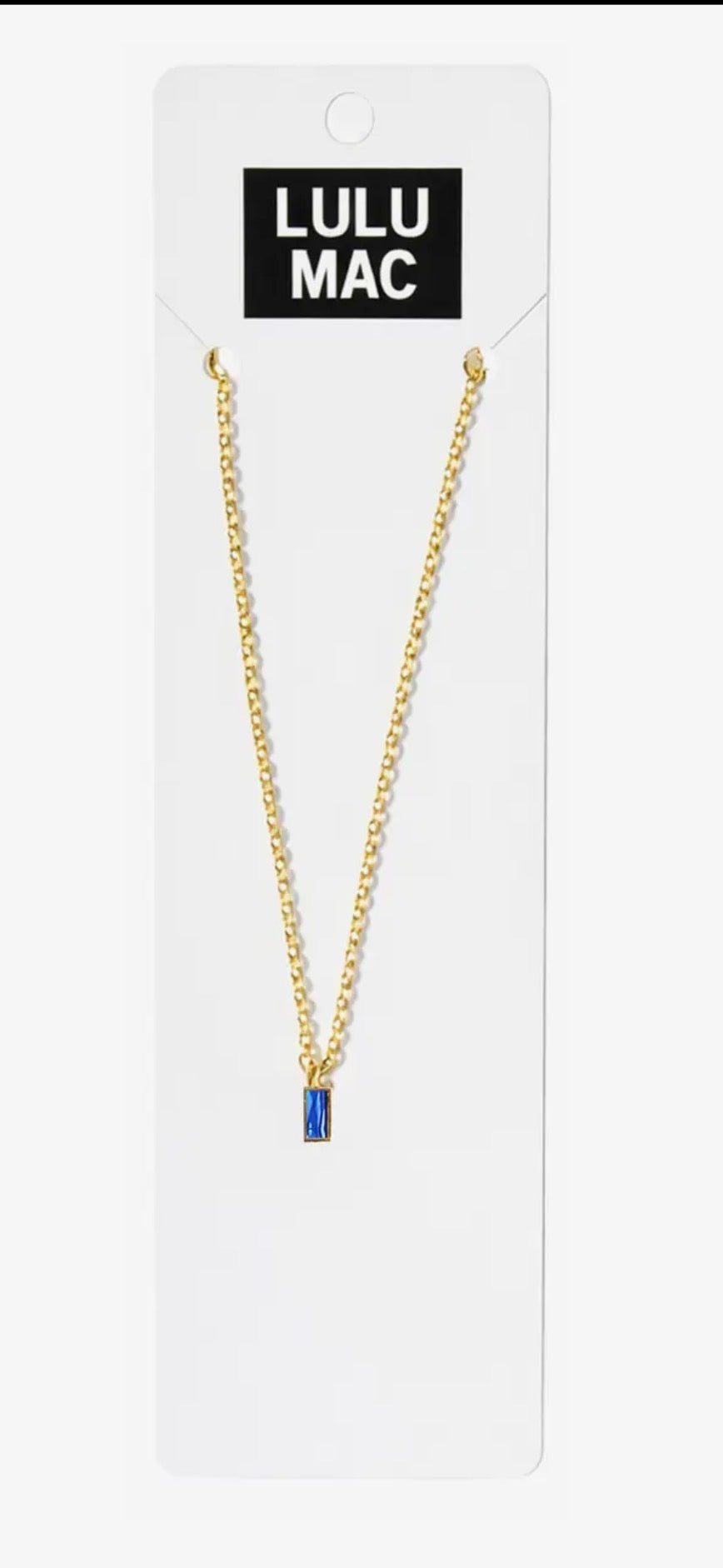 LuLu Mac Birthstone Necklace