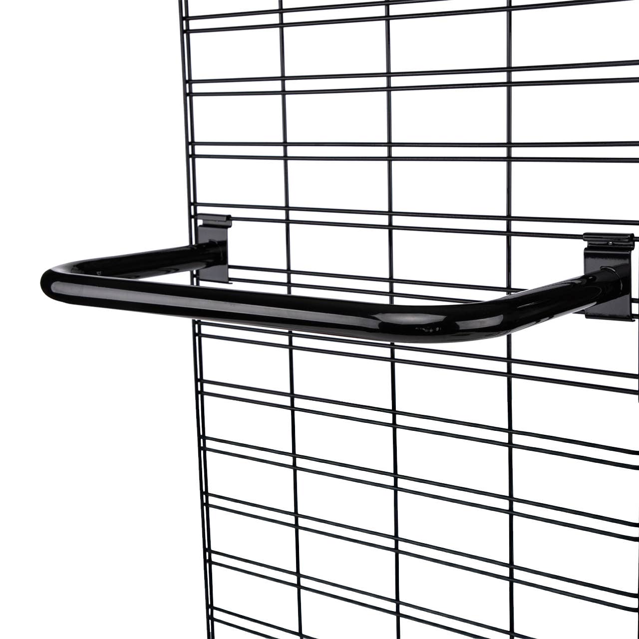 Store Supply Warehouse - Black U-Shaped Hangrail For Wire Grid