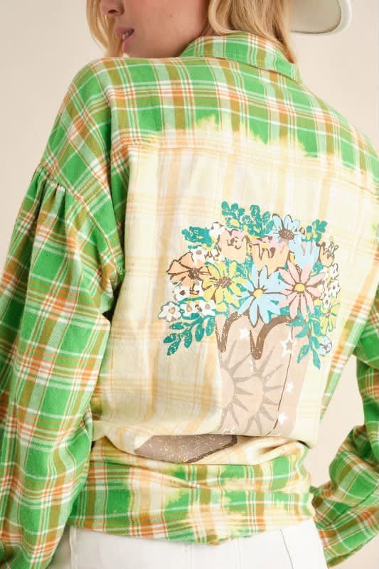 Meadow Moon Plaid Top