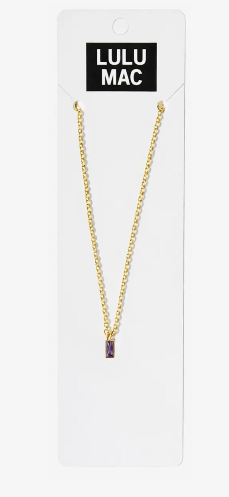 LuLu Mac Birthstone Necklace