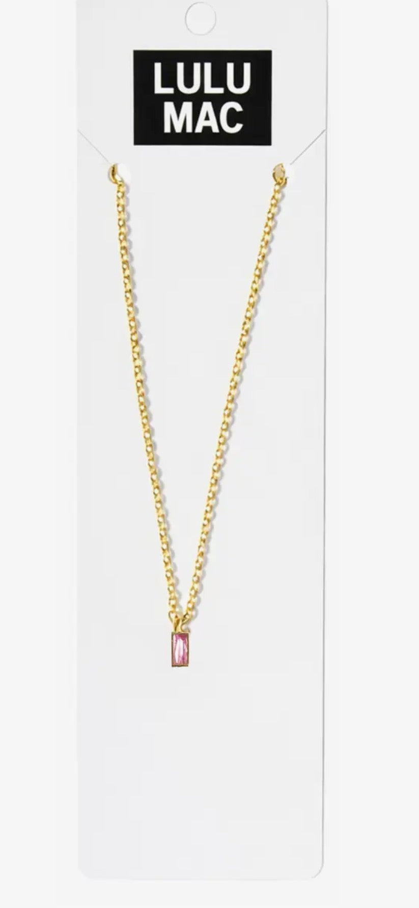 LuLu Mac Birthstone Necklace