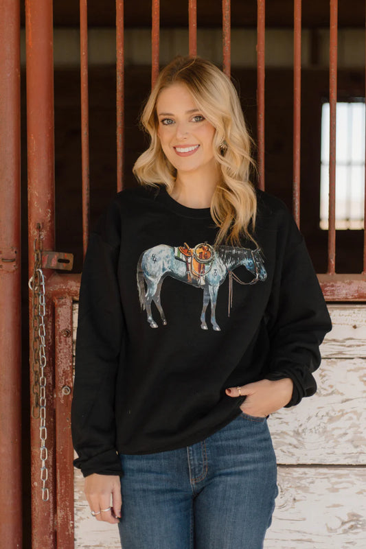 Blue Roan Belle Sweatshirt
