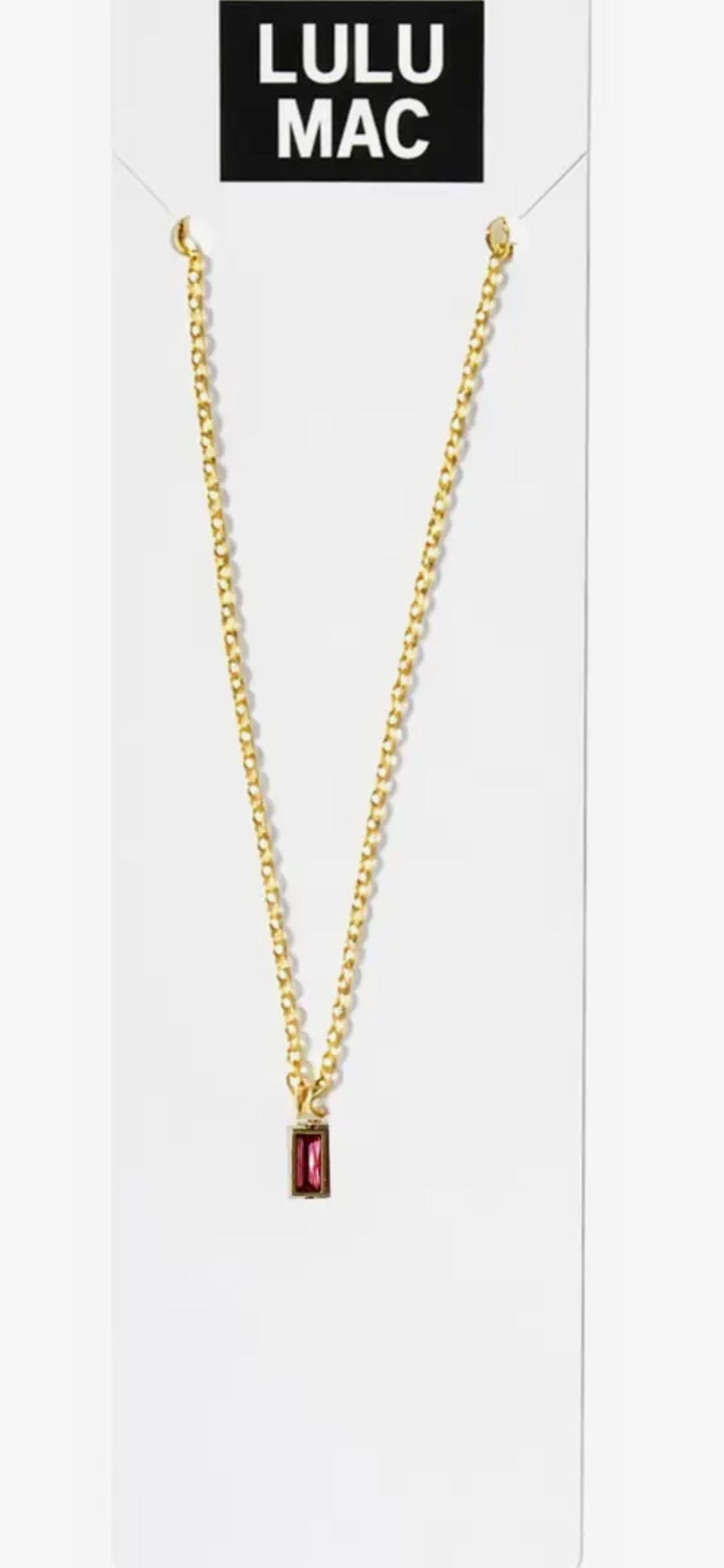 LuLu Mac Birthstone Necklace