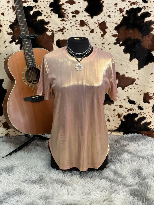 Glow Girl Rose Gold Top.