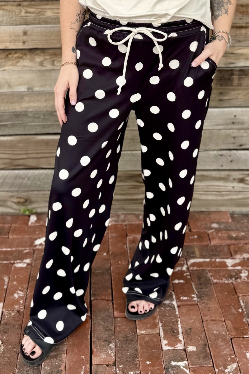 Sterling Kreek - Polka Dot Posie Pants - Black