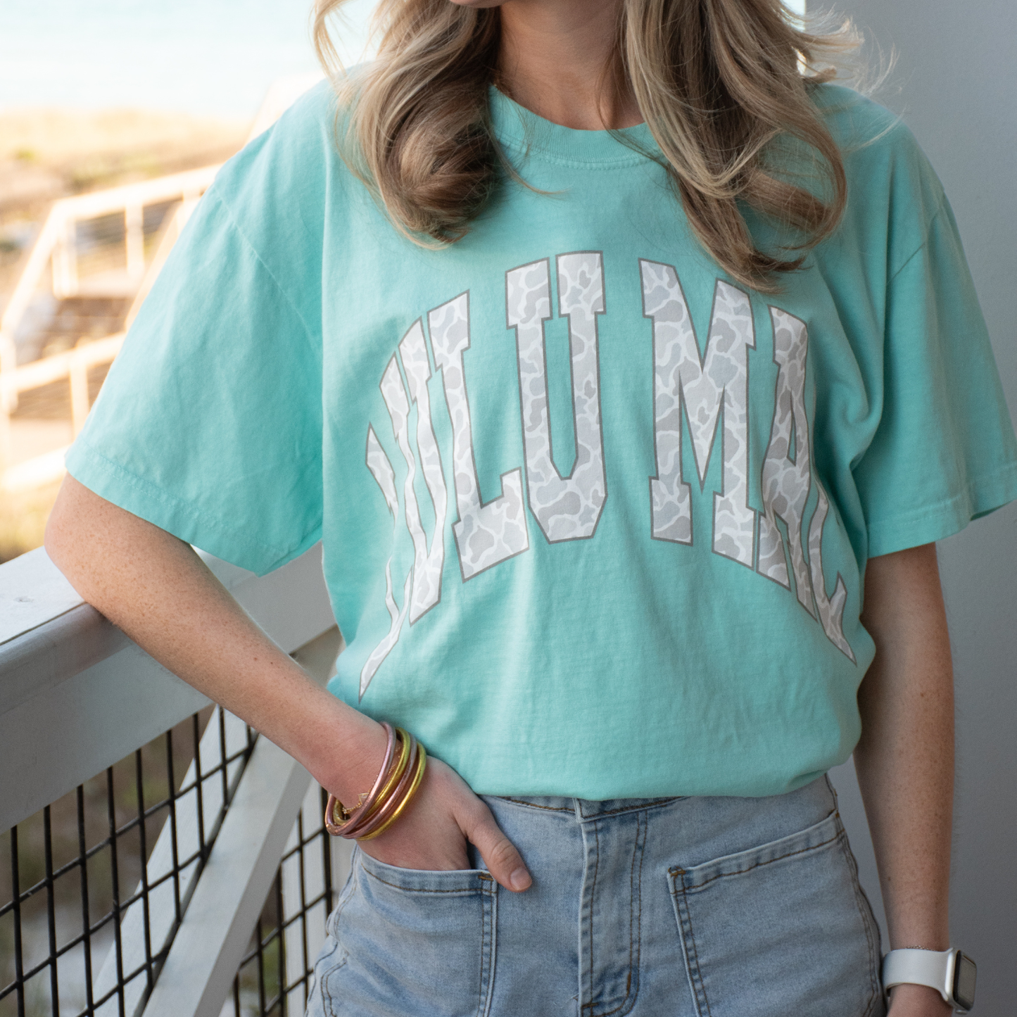 Girlie Girl Originals - LM-CM-1000 Camo Adult Chalky Mint Comfort Colors Tee
