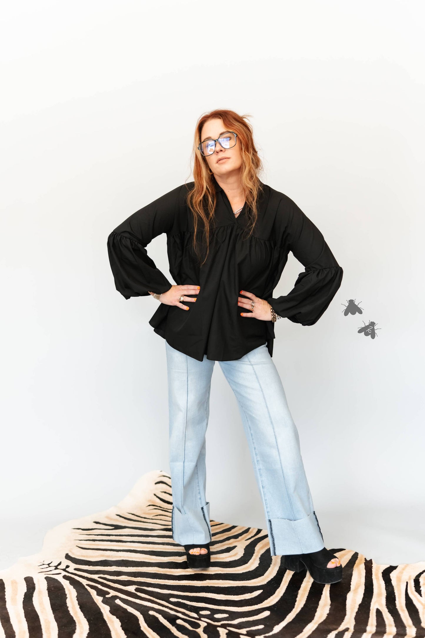 2 Fly Co - THE BRAZOS TOP *BLACK