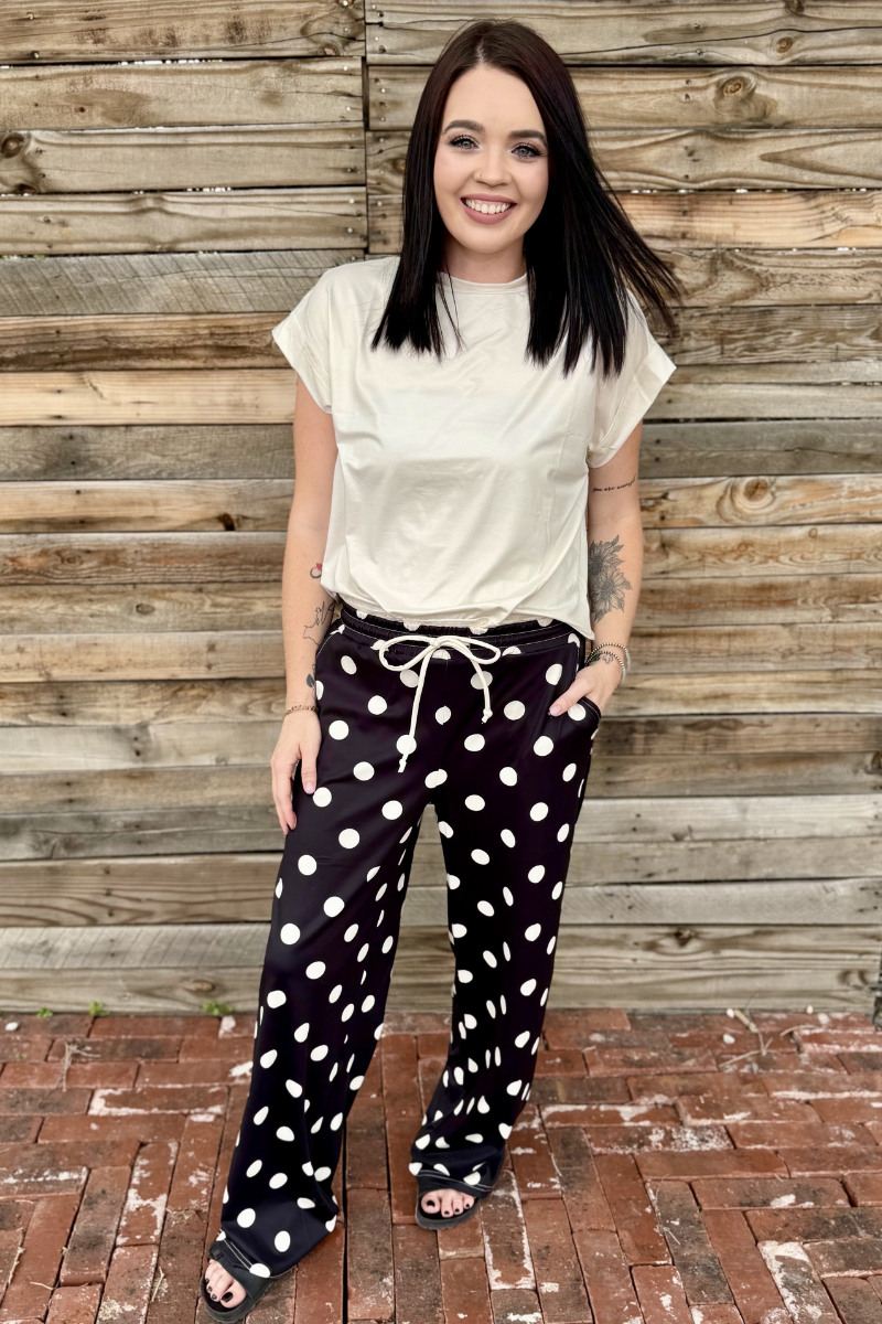 Sterling Kreek - Polka Dot Posie Pants - Black