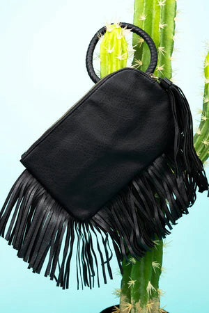 FAIRLEIGH FRINGE BANGLE CLUTCH