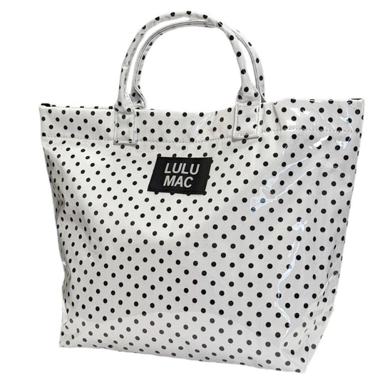 LM-TOTE BAG WHITE/BLACK DOT