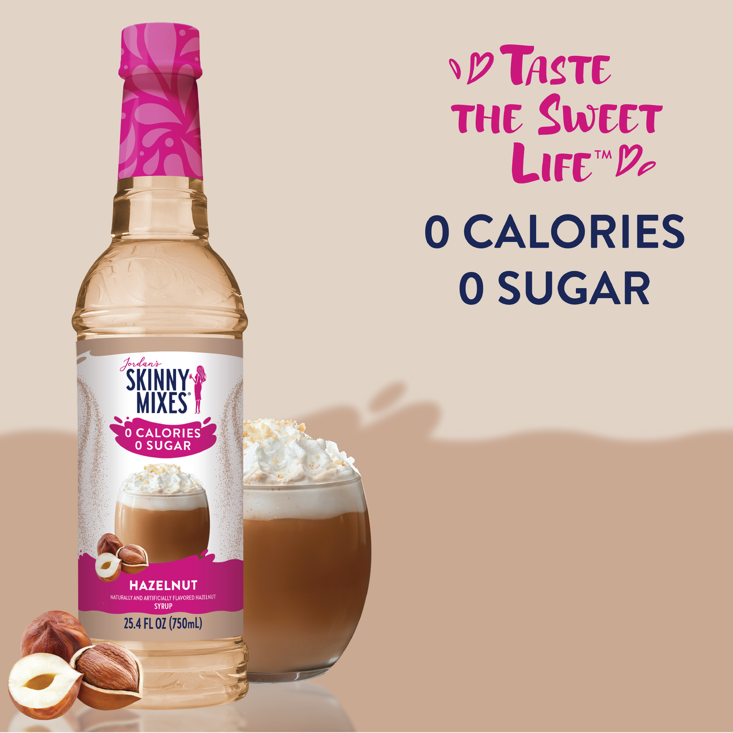 Jordan's Skinny Mixes - Sugar Free Hazelnut Syrup