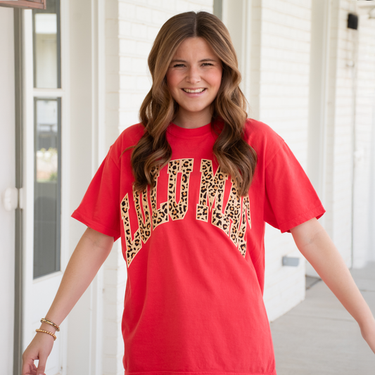 Girlie Girl Originals - LM-LP-1000 Leopard Adult Paprika Comfort Colors Tee