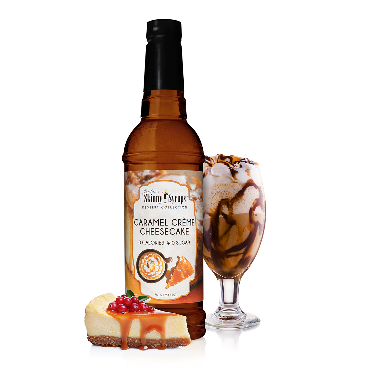 Jordan's Skinny Mixes - Sugar Free Caramel Creme Cheesecake Syrup